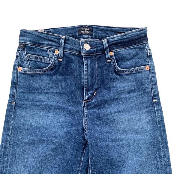 Citizens of Humanity High Rise Skinny Rocket Ankle Jeans Dark Wash Size 25 48346 - Picture 3 of 16